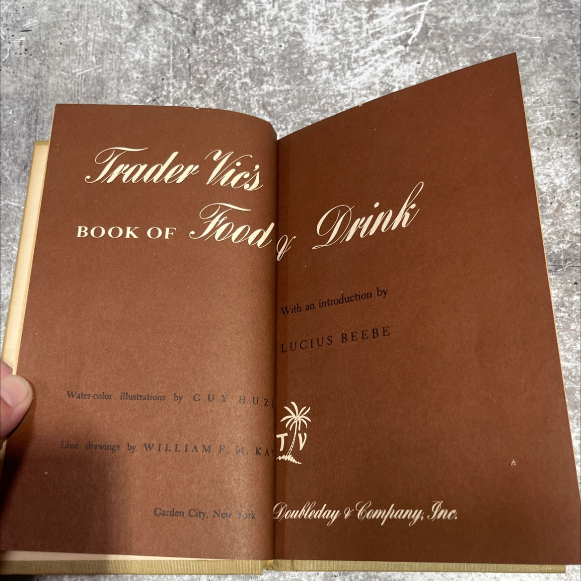 trader vic's book of food & drink book, by unknown, 1946 Hardcover image 2