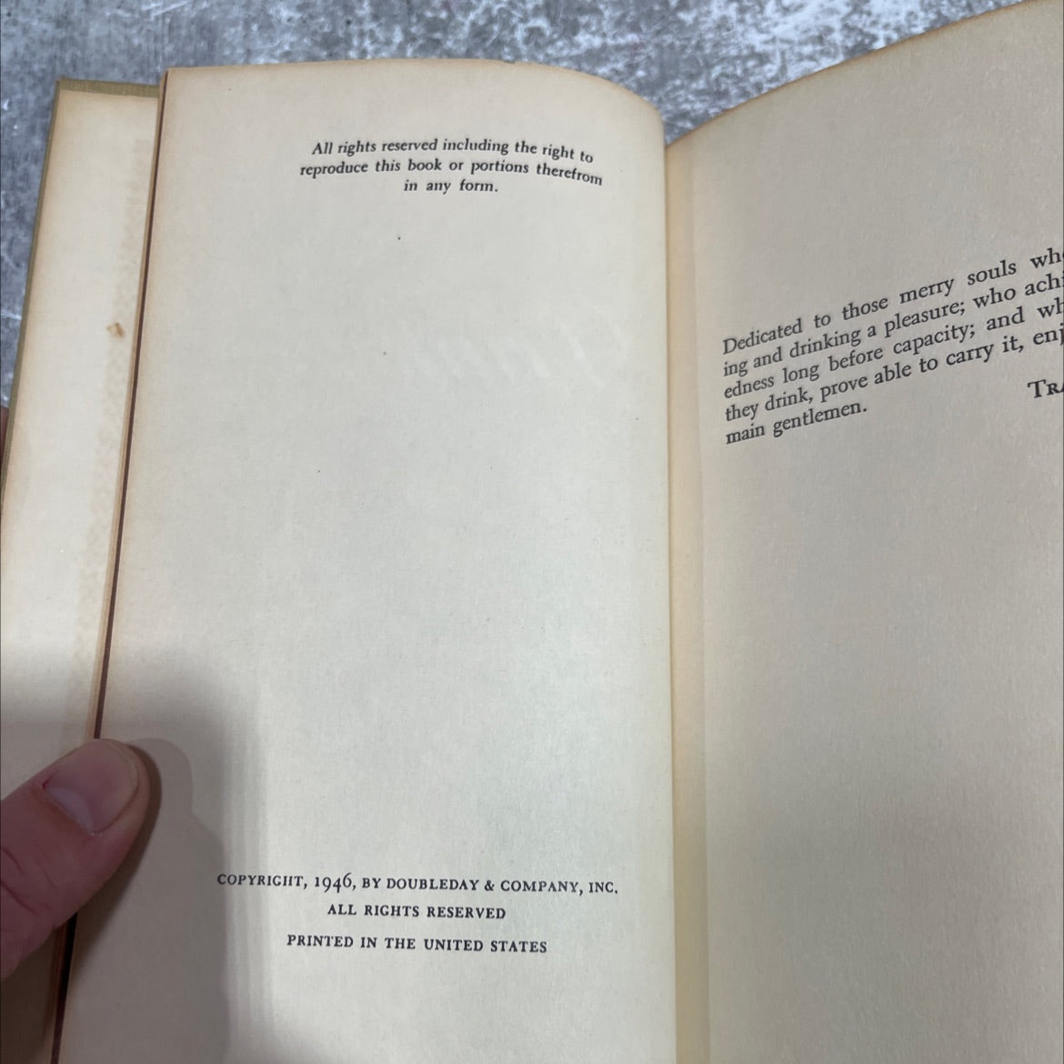trader vic's book of food & drink book, by unknown, 1946 Hardcover image 3