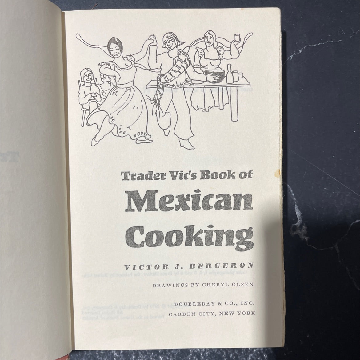 trader vic's book of mexican cooking book, by victor j. bergeron, 1973 Hardcover image 2