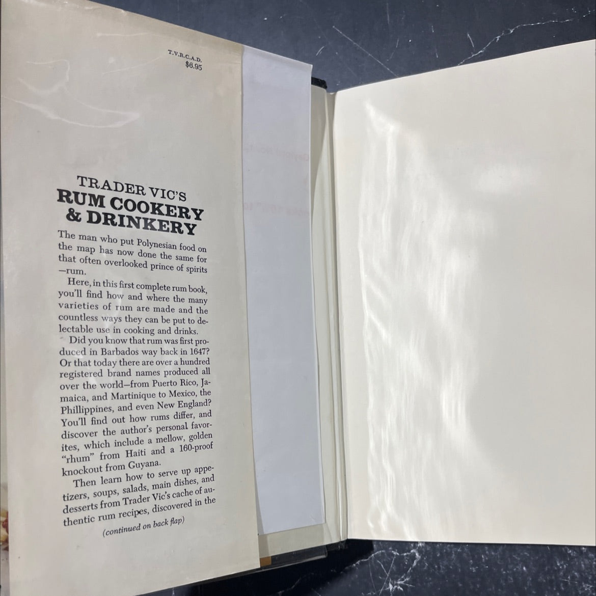 trader vic's rum cookery and drinkery book, by victor j. bergeron, 1974 Hardcover image 4