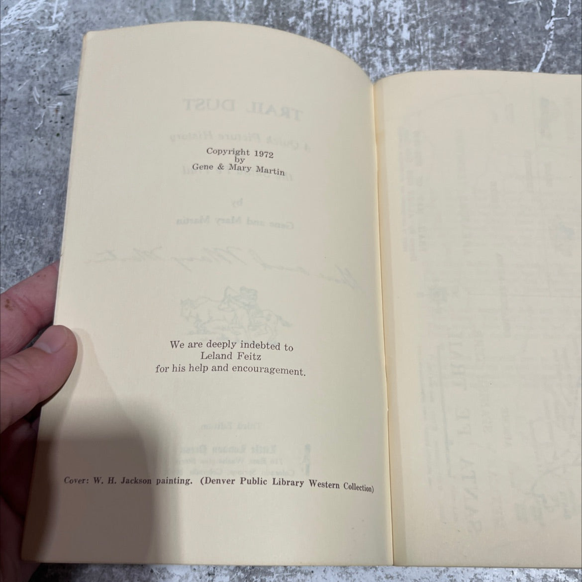 trail dust a quick picture history of the santa fe trail book, by Gene and Mary Martin, 1972 Paperback image 3