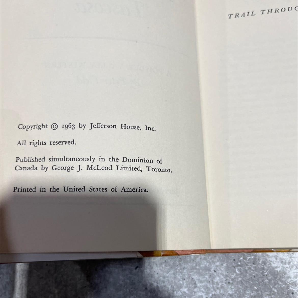 trail through tascosa book, by peter field, 1963 Hardcover image 3