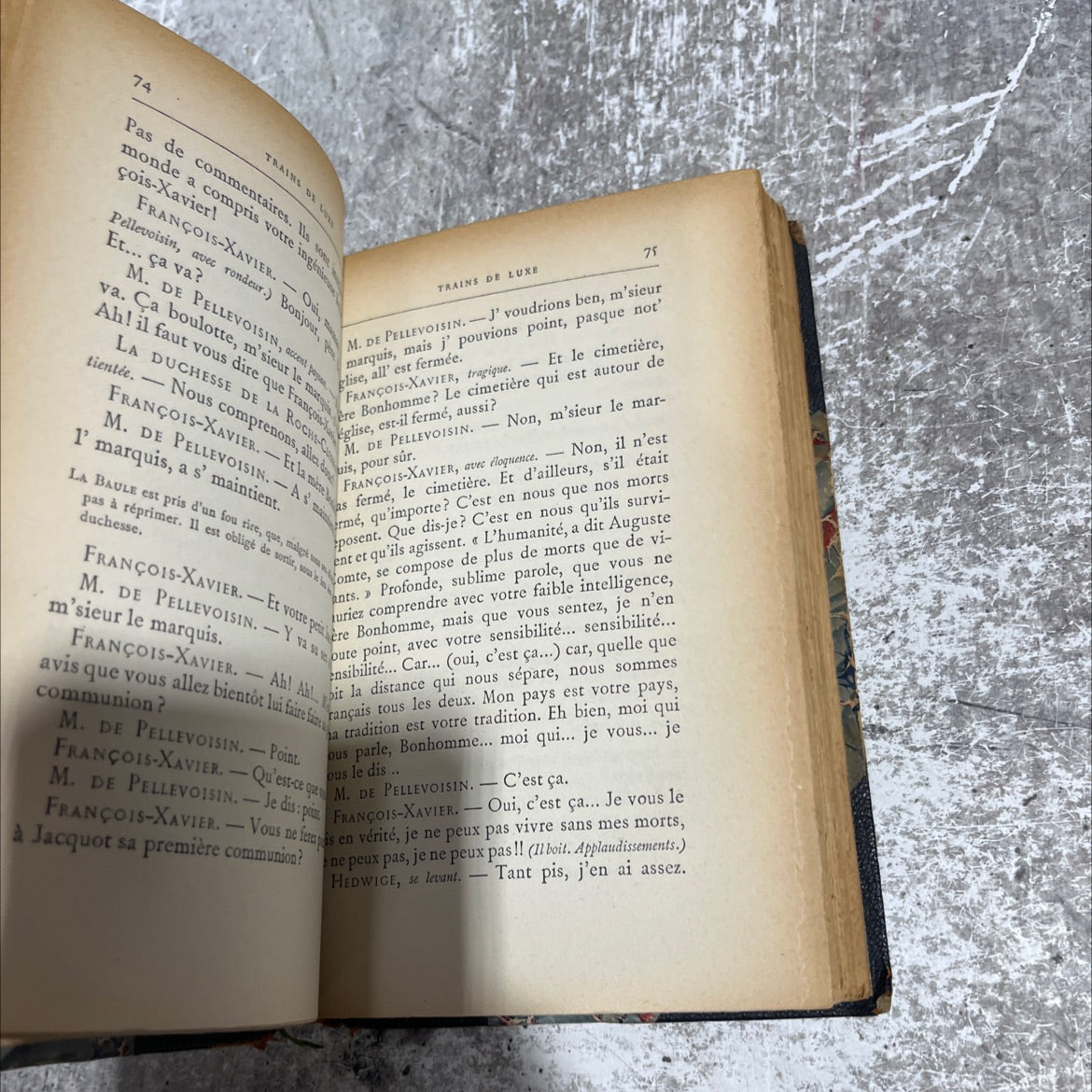 trains de luxe book, by abel hermant, 1910 Leather image 4