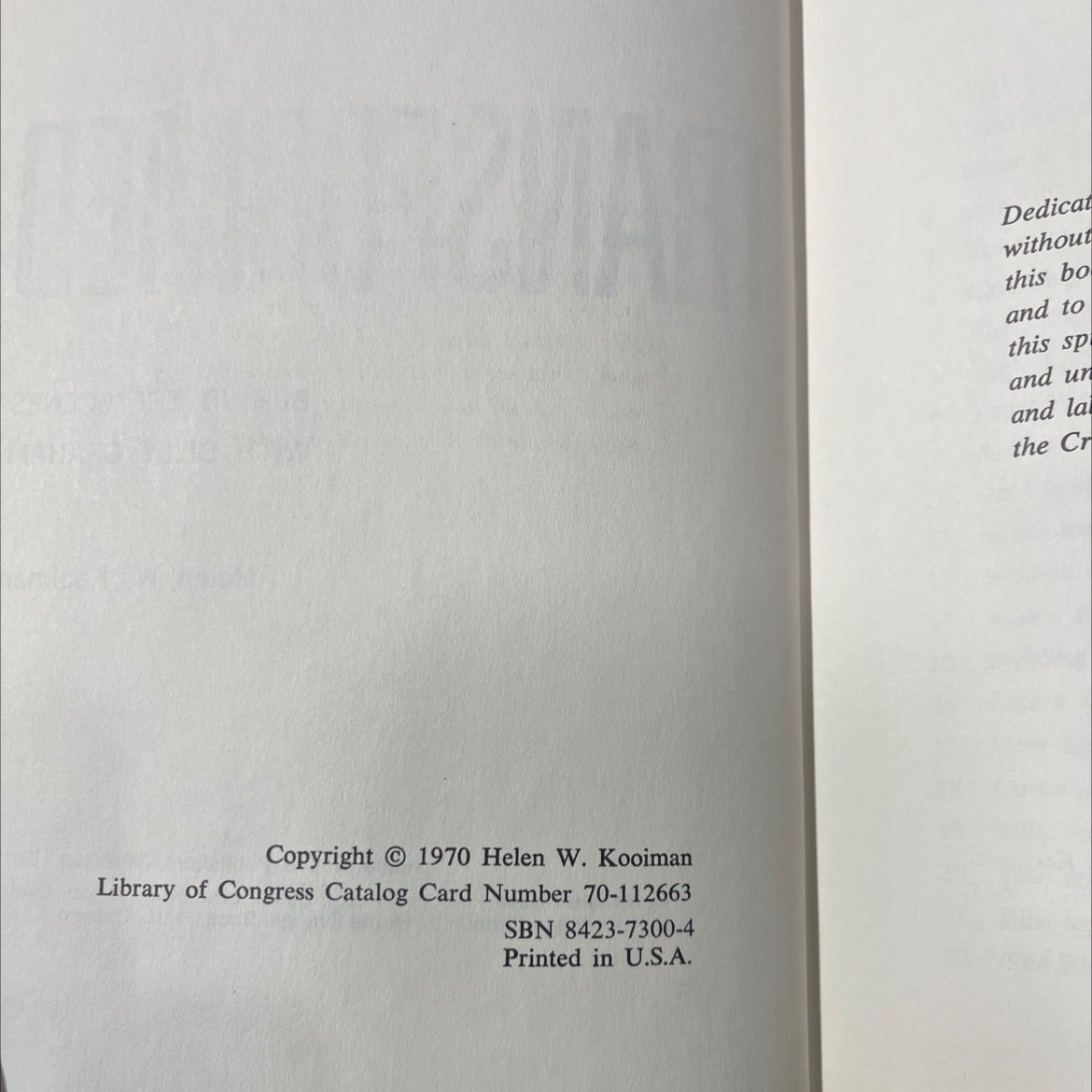 transformed behind the scenes with billy graham book, by helen w. kooiman, 1970 Hardcover image 3