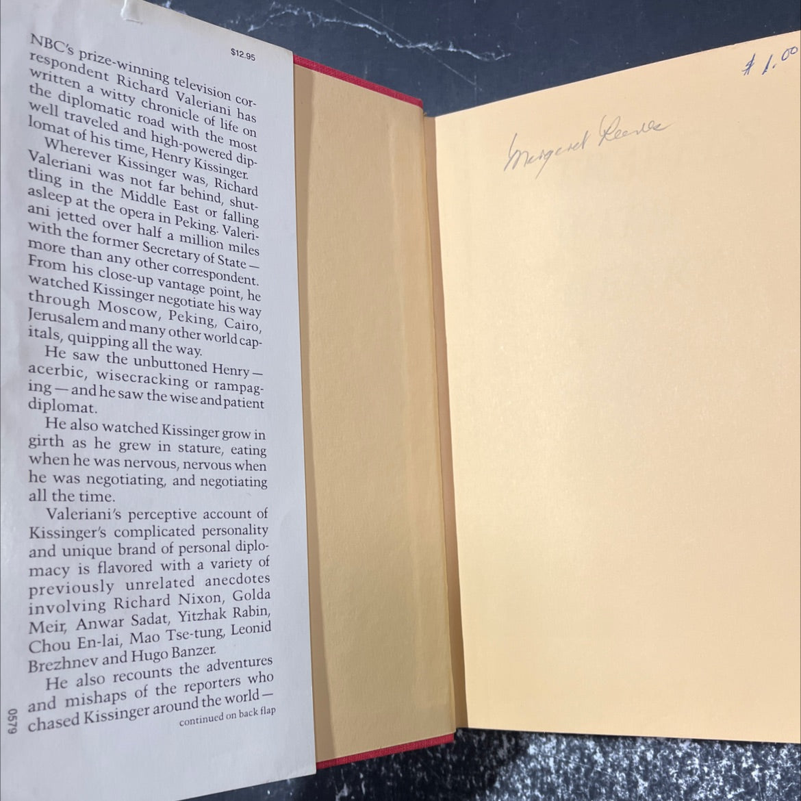 travels with henry book, by Richard Valeriani, 1979 Hardcover image 4