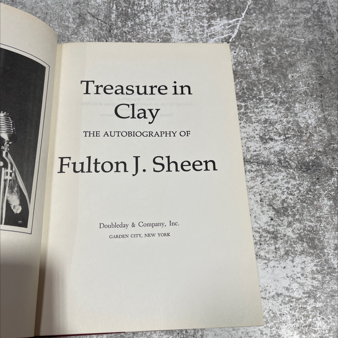 treasure in clay the autobiography of fulton j. sheen book, by Fulton J. Sheen, 1980 Hardcover image 2
