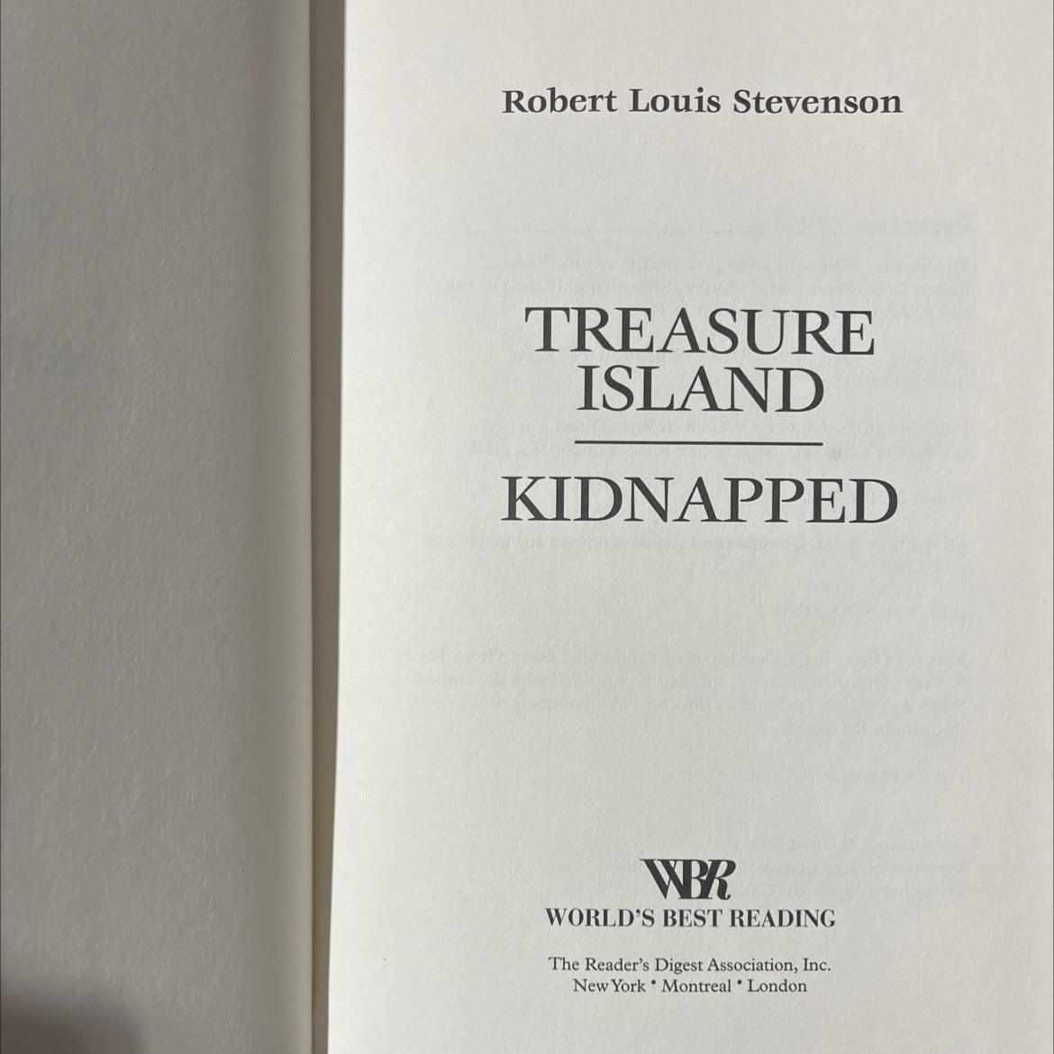 treasure island kidnapped book, by robert louis stevenson, 2010 Hardcover image 2