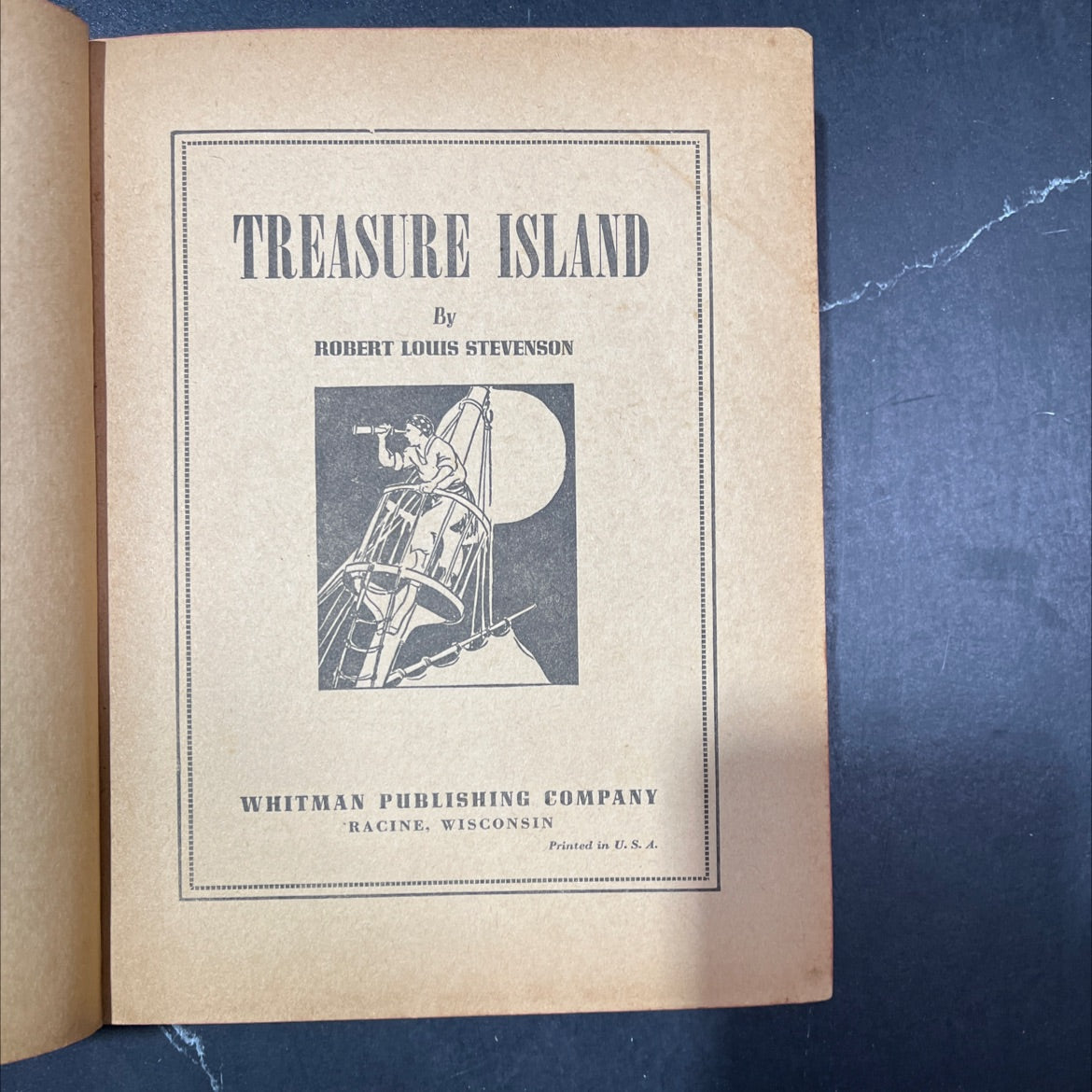 treasure island book, by robert louis stevenson, unknown Hardcover image 2