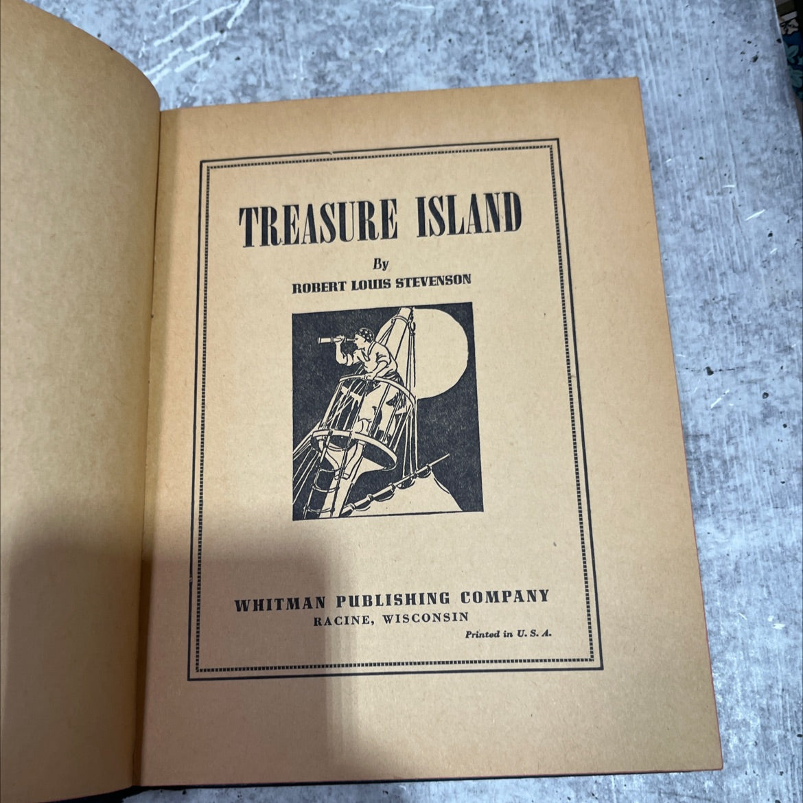 treasure island book, by robert louis stevenson, unknown Hardcover image 2
