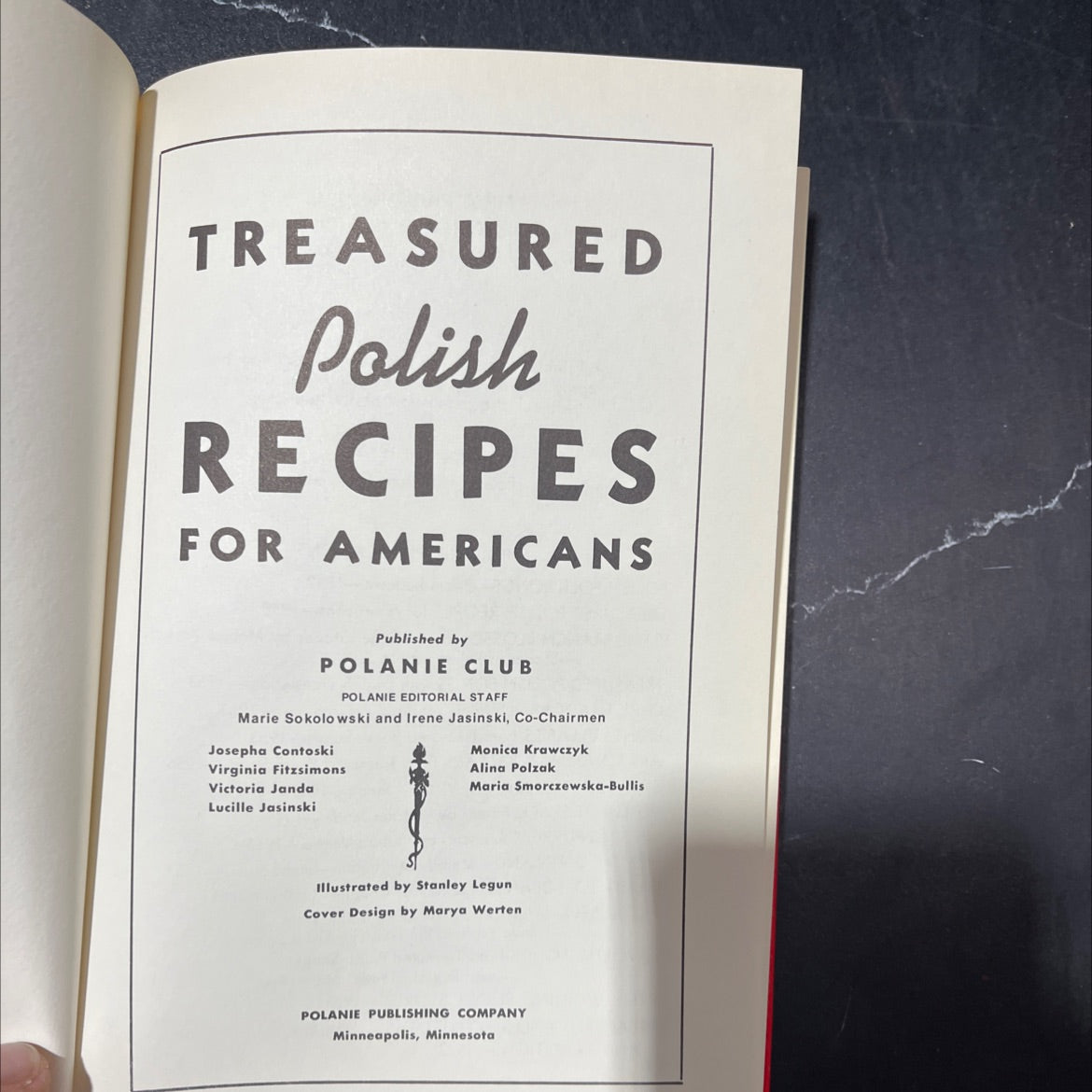 treasured polish recipes for americans book, by polanie club polanie editorial staff, 1981 Hardcover image 2