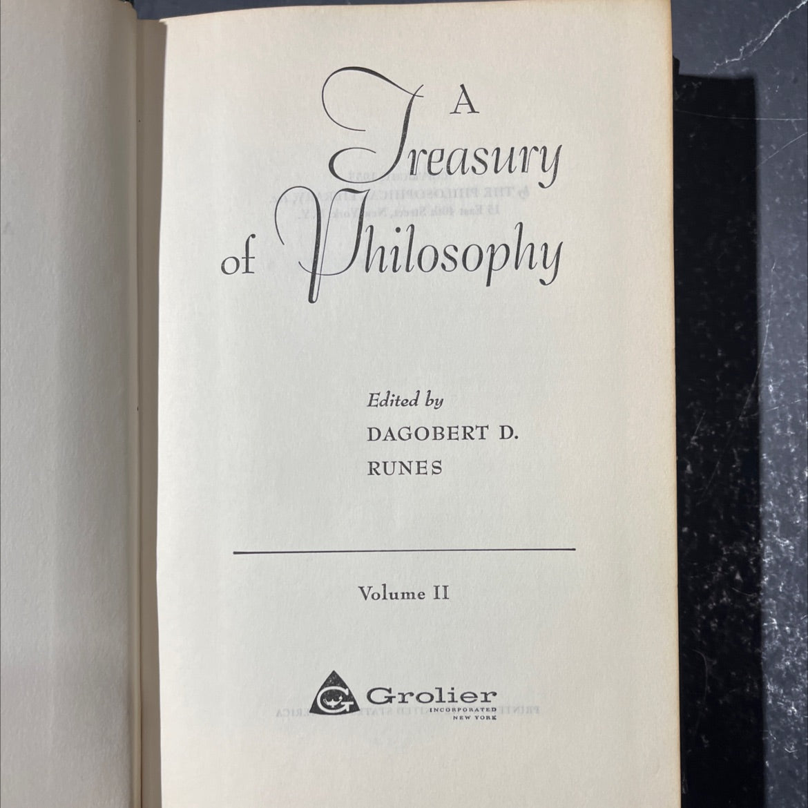 treasury of philosophy ada book, by dagobert d. runes, 1955 Hardcover image 2