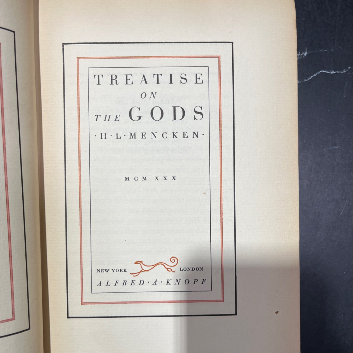 treatise on gods hl mencken book, by hl mencken, 1930 Hardcover image 2