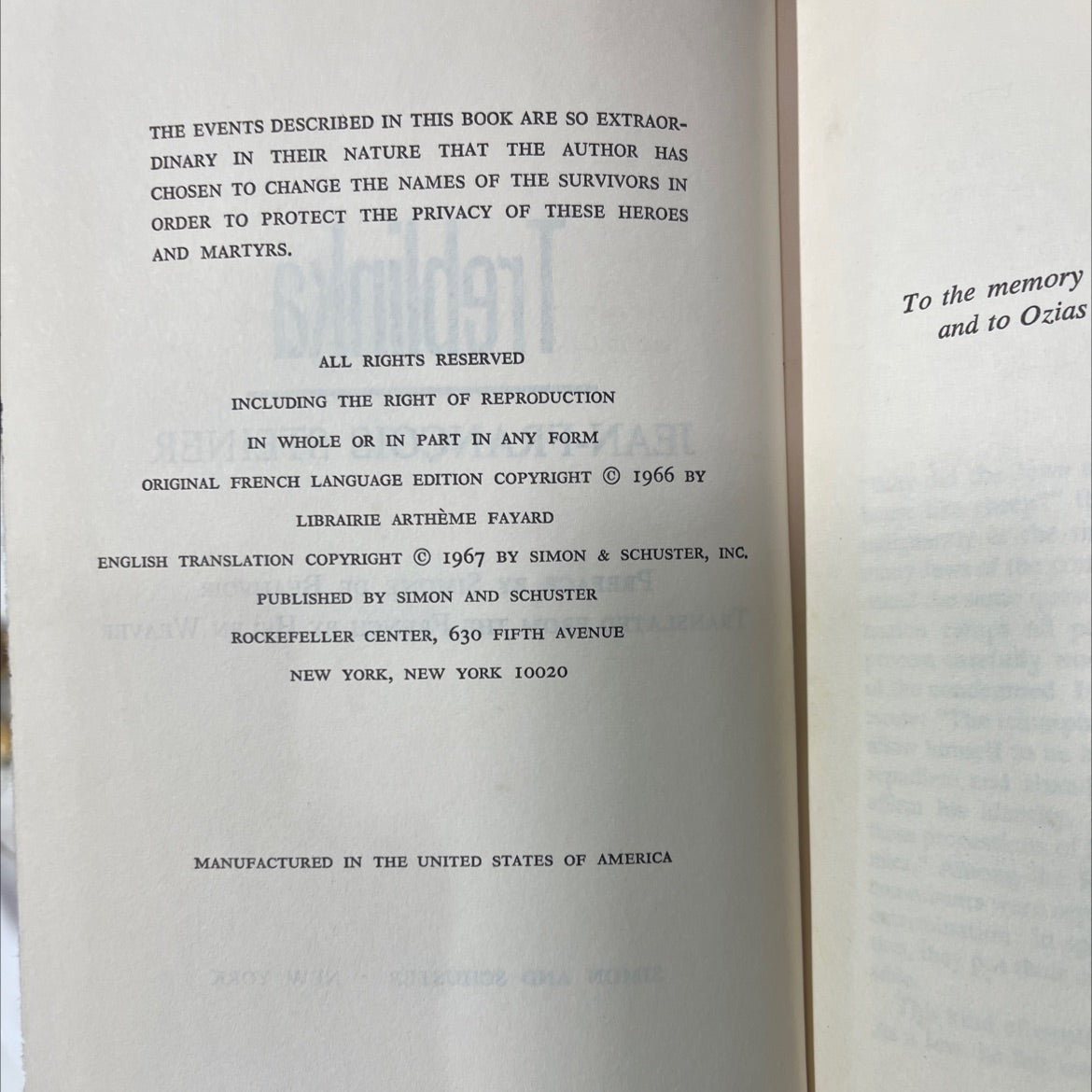treblinka book, by jean-françois steiner, 1967 Hardcover image 3