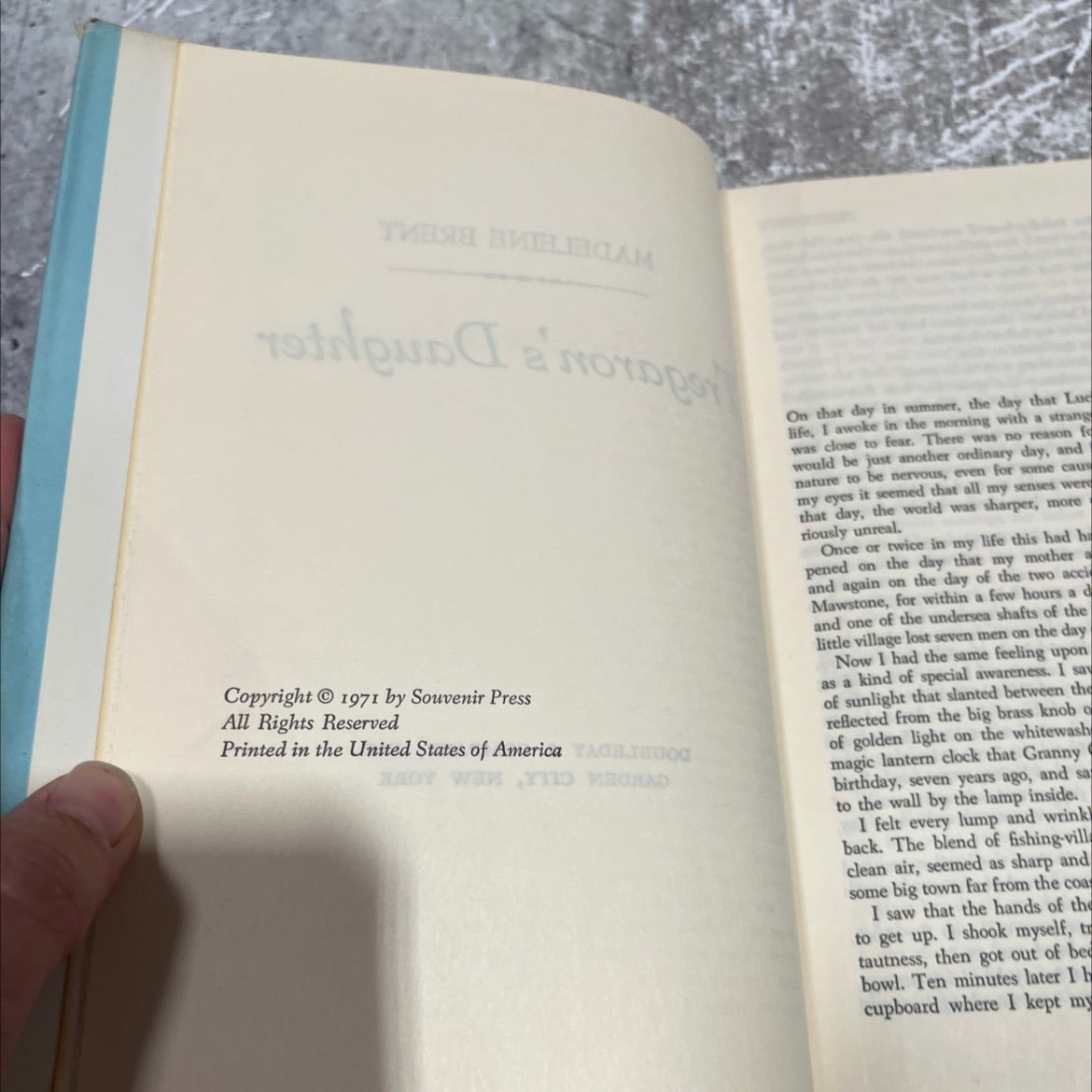 tregaron's daughter book, by madeleine brent, 1971 Hardcover image 3