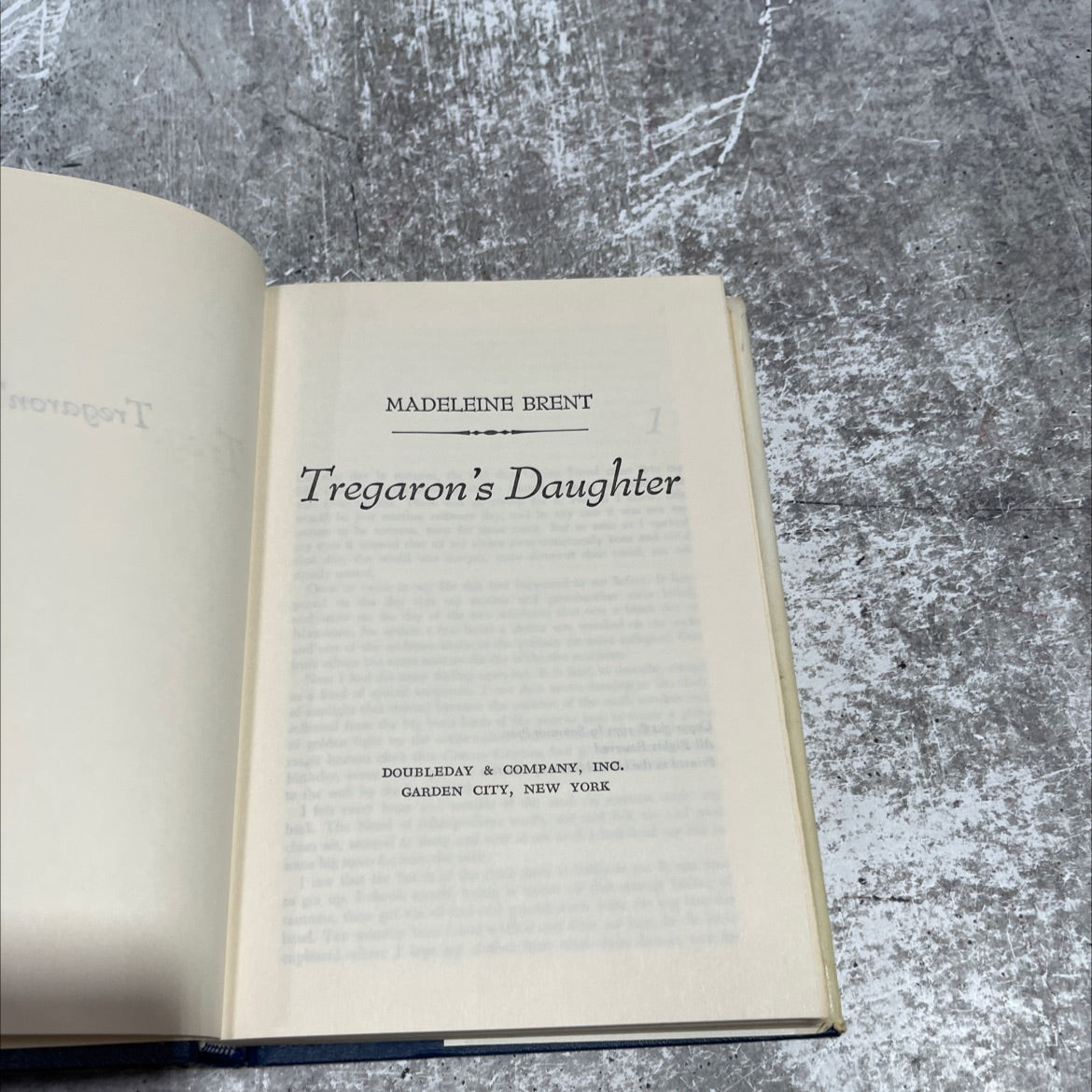 tregaron's daughter book, by madeleine brent, 1971 Hardcover image 2
