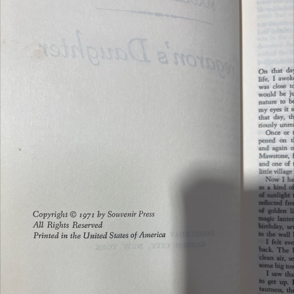 tregaron's daughter book, by madeleine brent, 1971 Hardcover image 3