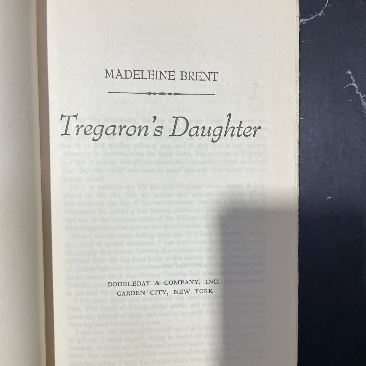 tregaron's daughter book, by madeleine brent, 1971 Hardcover image 2