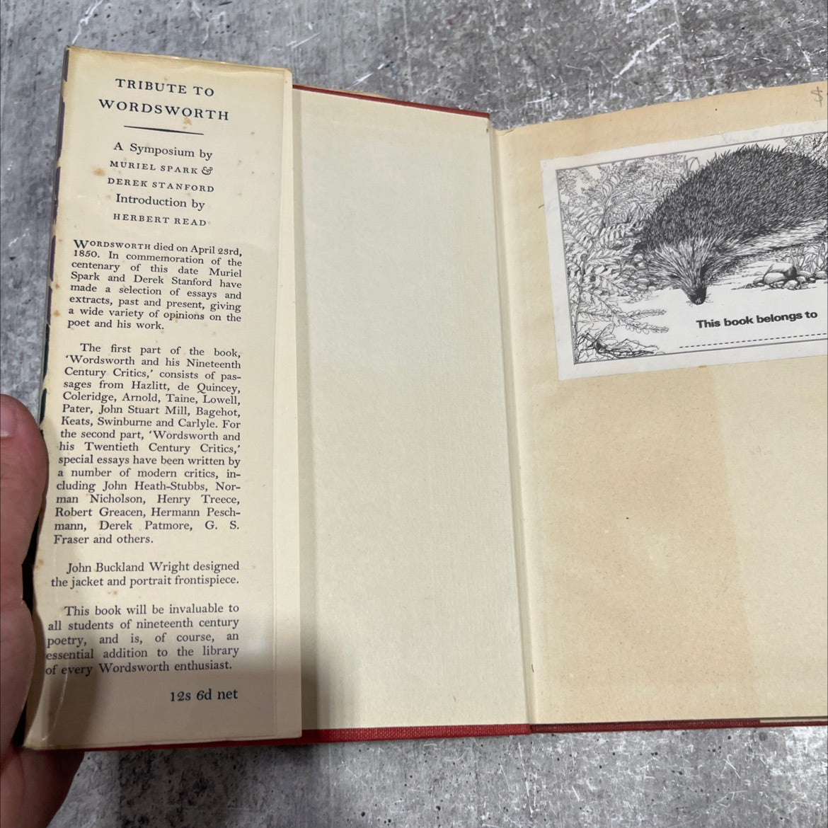 tribute to wordsworth a miscellany of opinion for the centenary of the poet's death book, by TH Wright Haydon, 1950 image 4