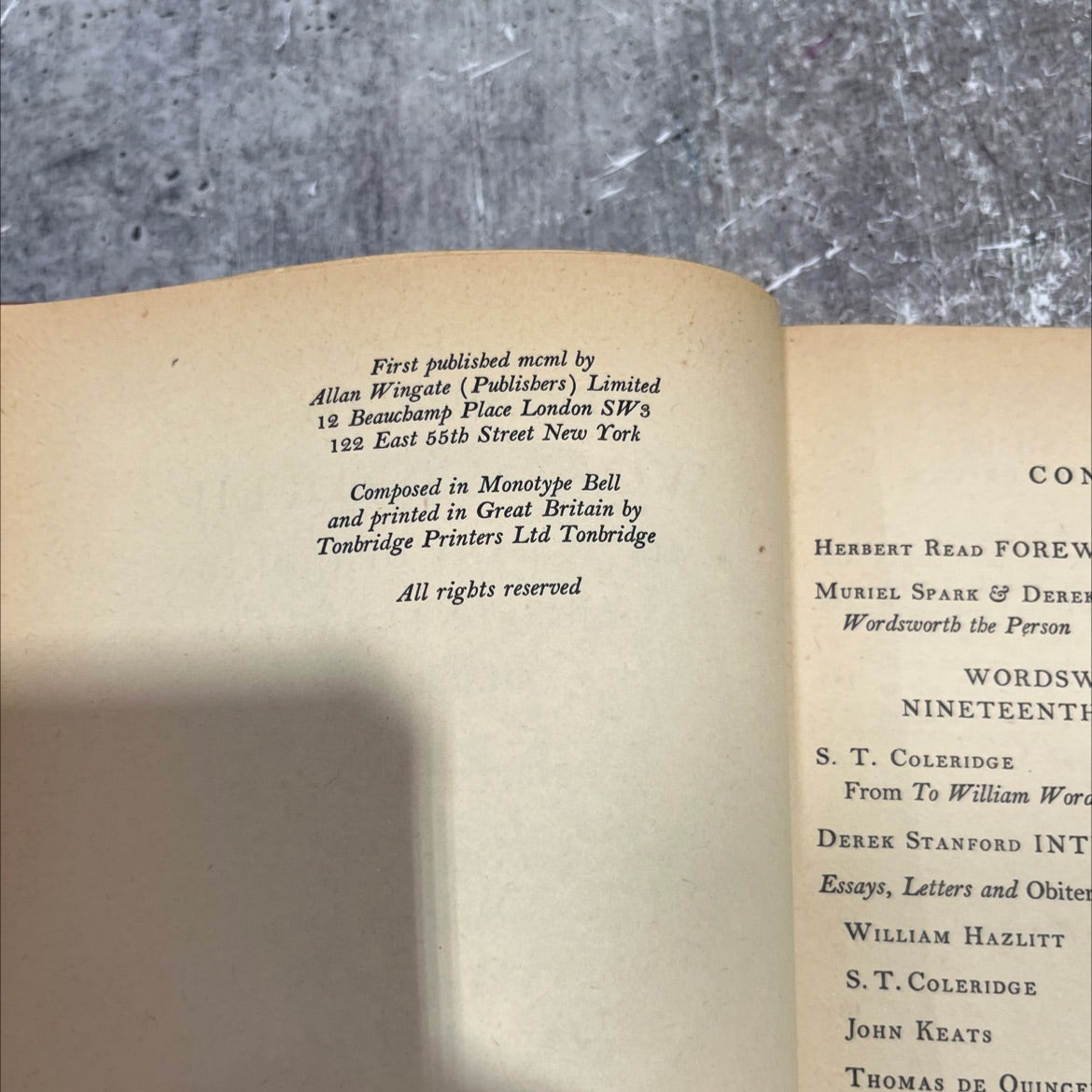 tribute to wordsworth a miscellany of opinion for the centenary of the poet's death book, by TH Wright Haydon, 1950 image 3