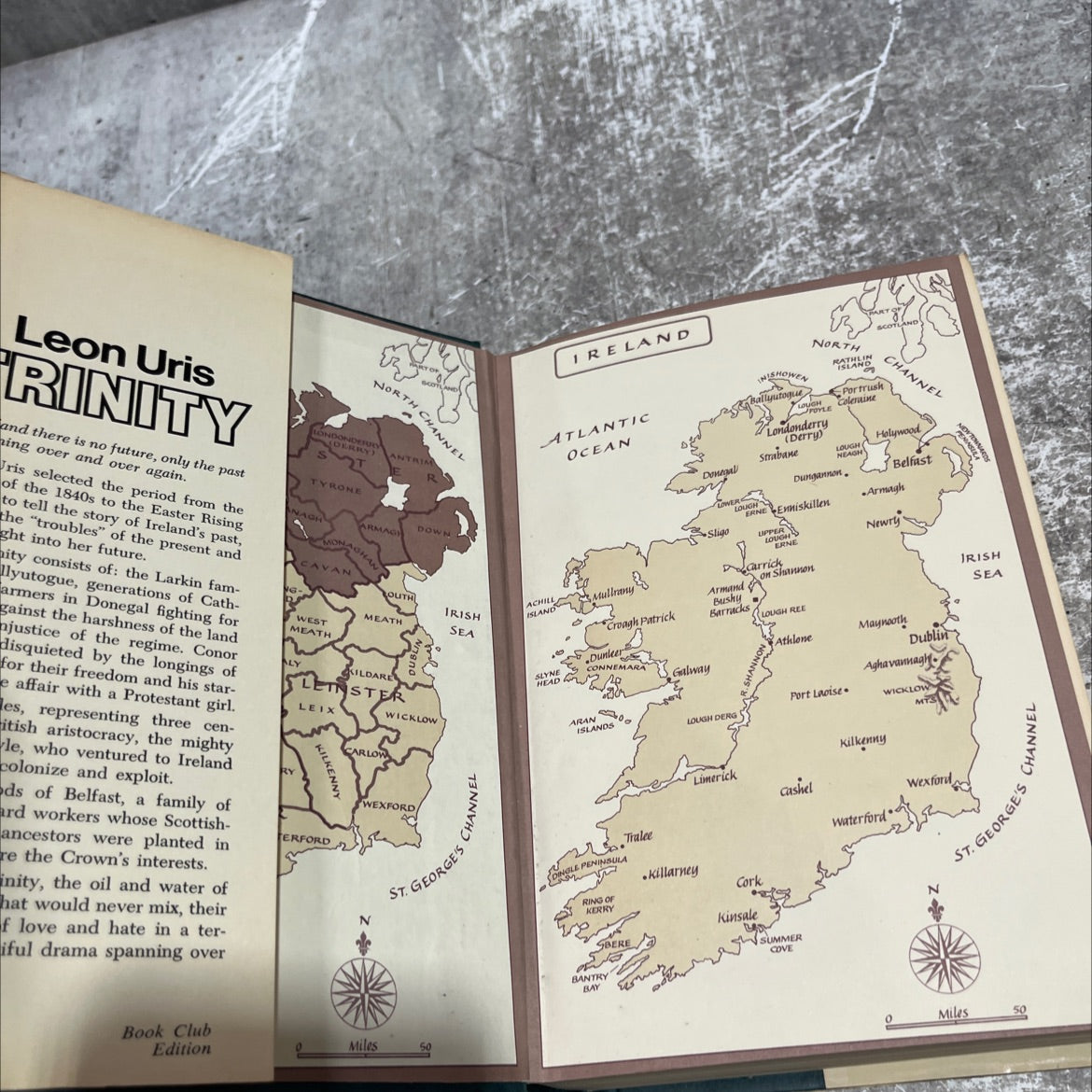 trinity book, by leon uris, 1976 Hardcover image 4