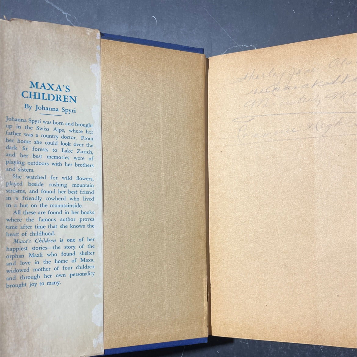 triumphal aron maxa's children book, by johanna spyri, 1926 Hardcover image 4