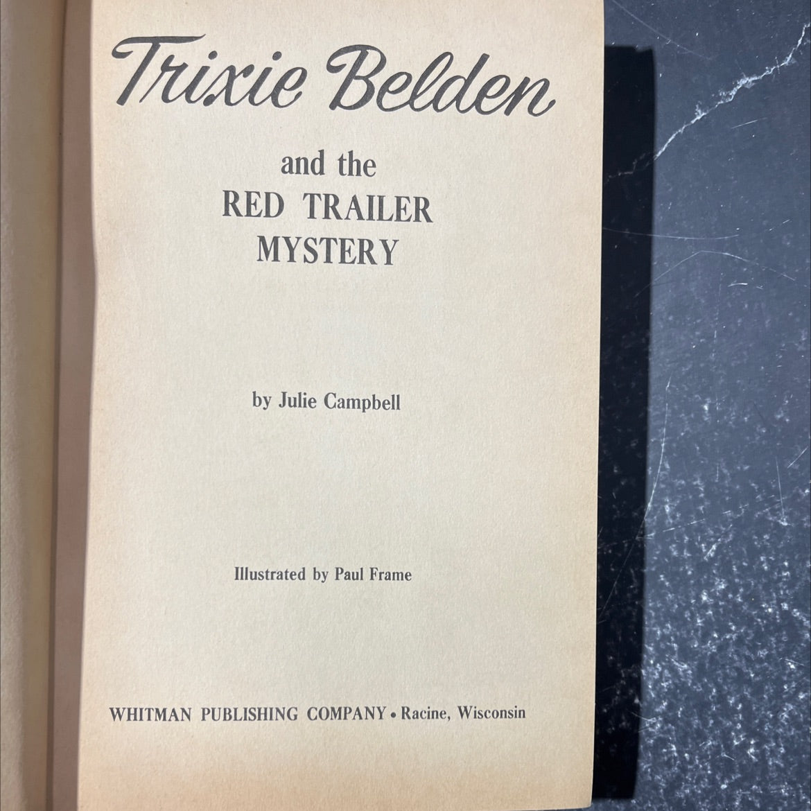 trixie belden and the red trailer mystery book, by julie campbell, 1965 Hardcover image 2