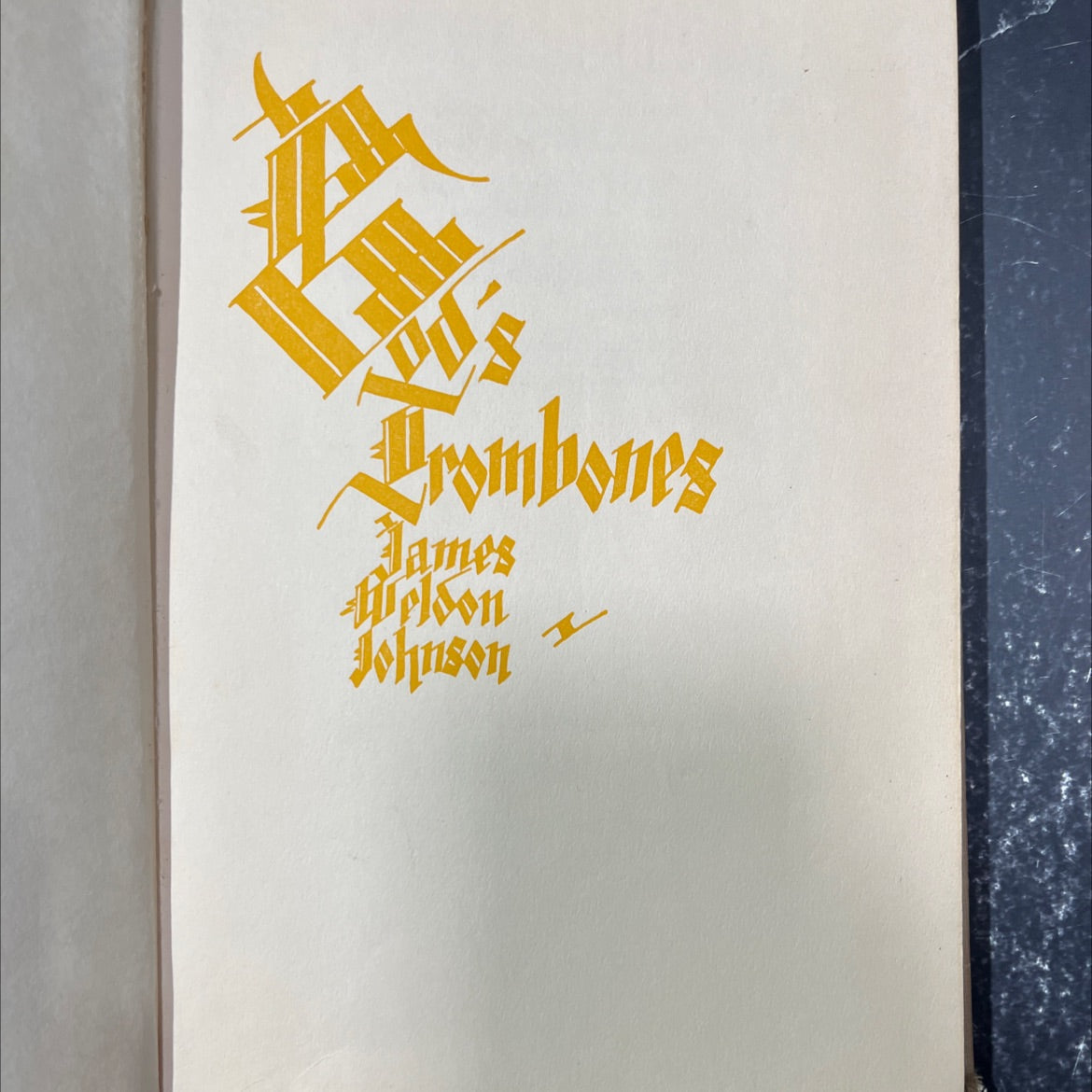 trombones book, by james weldon johnson, 1955 Hardcover image 2
