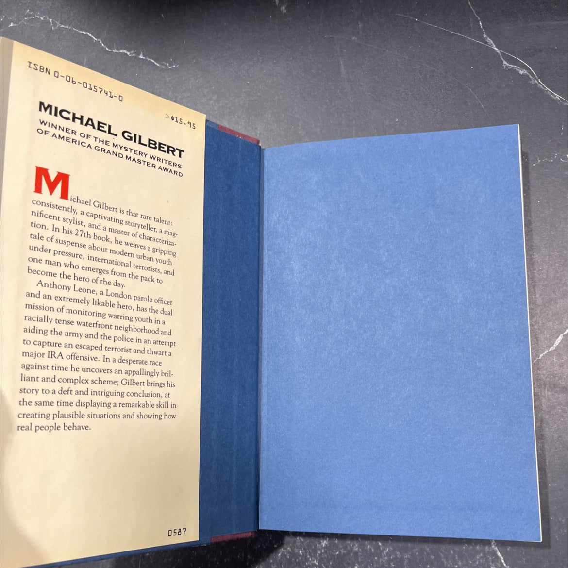 trouble book, by Michael Gilbert, 1987 Hardcover image 4