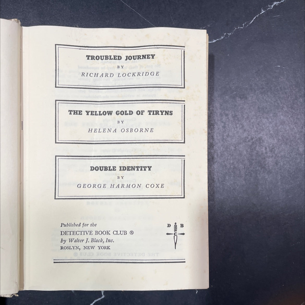 troubled journey book, by richard lockridge, 1969 Hardcover image 2