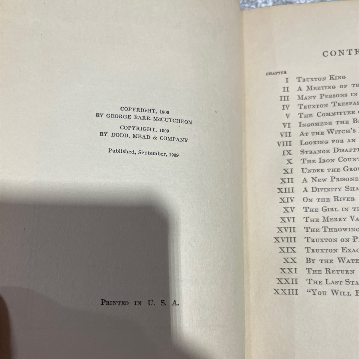 truxton king a story of graustark book, by george barr mccutcheon, 1909 Hardcover image 3