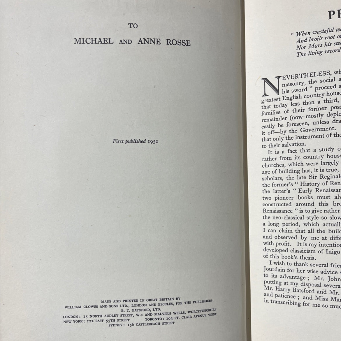 tudor renaissance book, by james lees-milne, 1951 Hardcover image 3