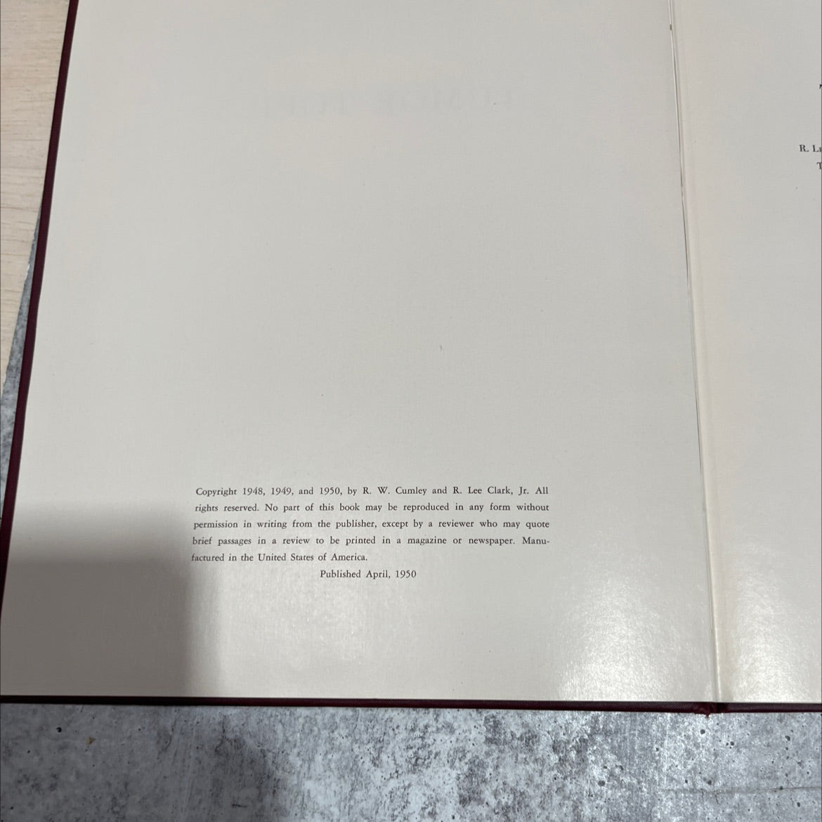 tumor topics book, by r. lee clark, jr., russell w. cumley, 1950 Hardcover image 3