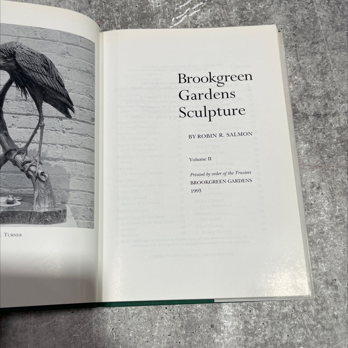 turner milles hardey 19 brookgreen gardens sculpture book, by robin r. salmon, 1993 Hardcover image 2