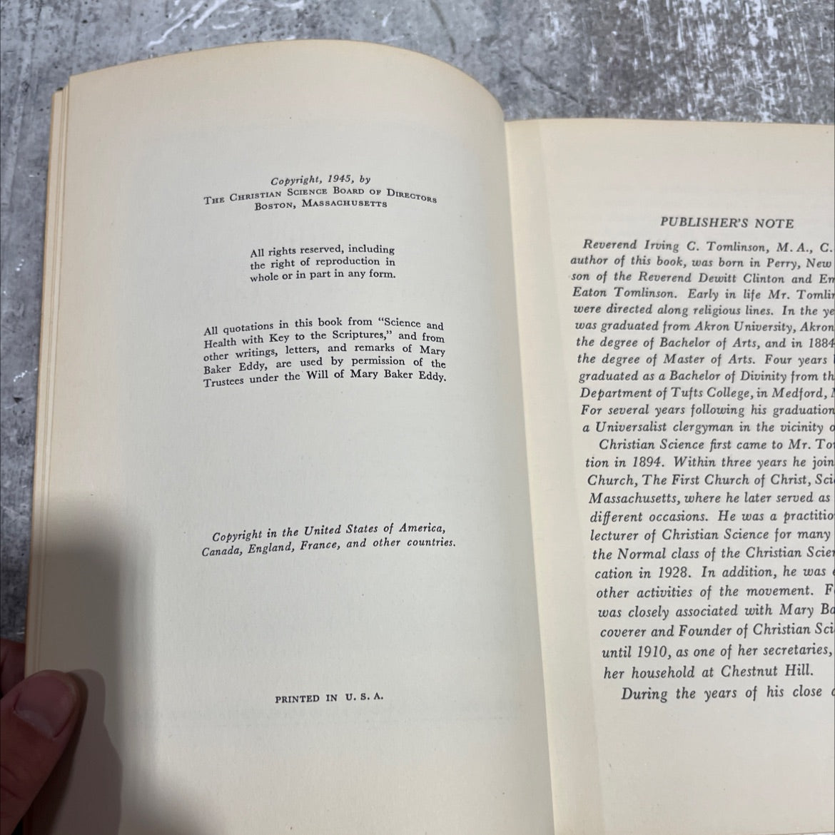 twelve years with mary baker eddy recollections and experiences book, by rev. irving c. tomlinson, m. a., c. s. b., image 3