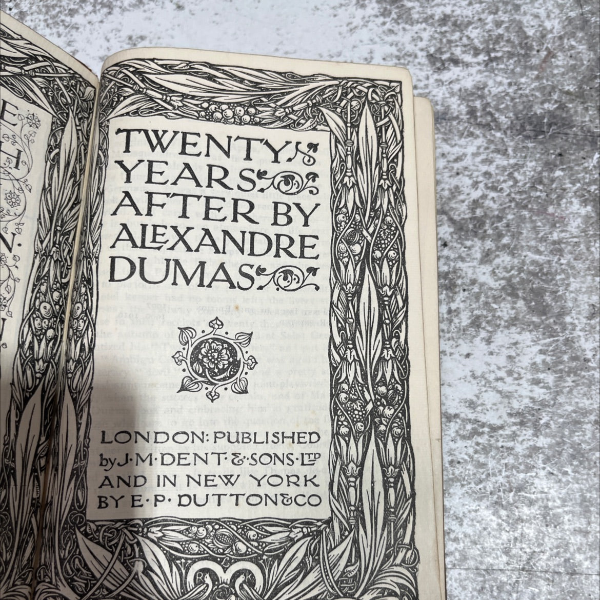 twenty years after book, by alexandre dumas, 1910 Leather image 2