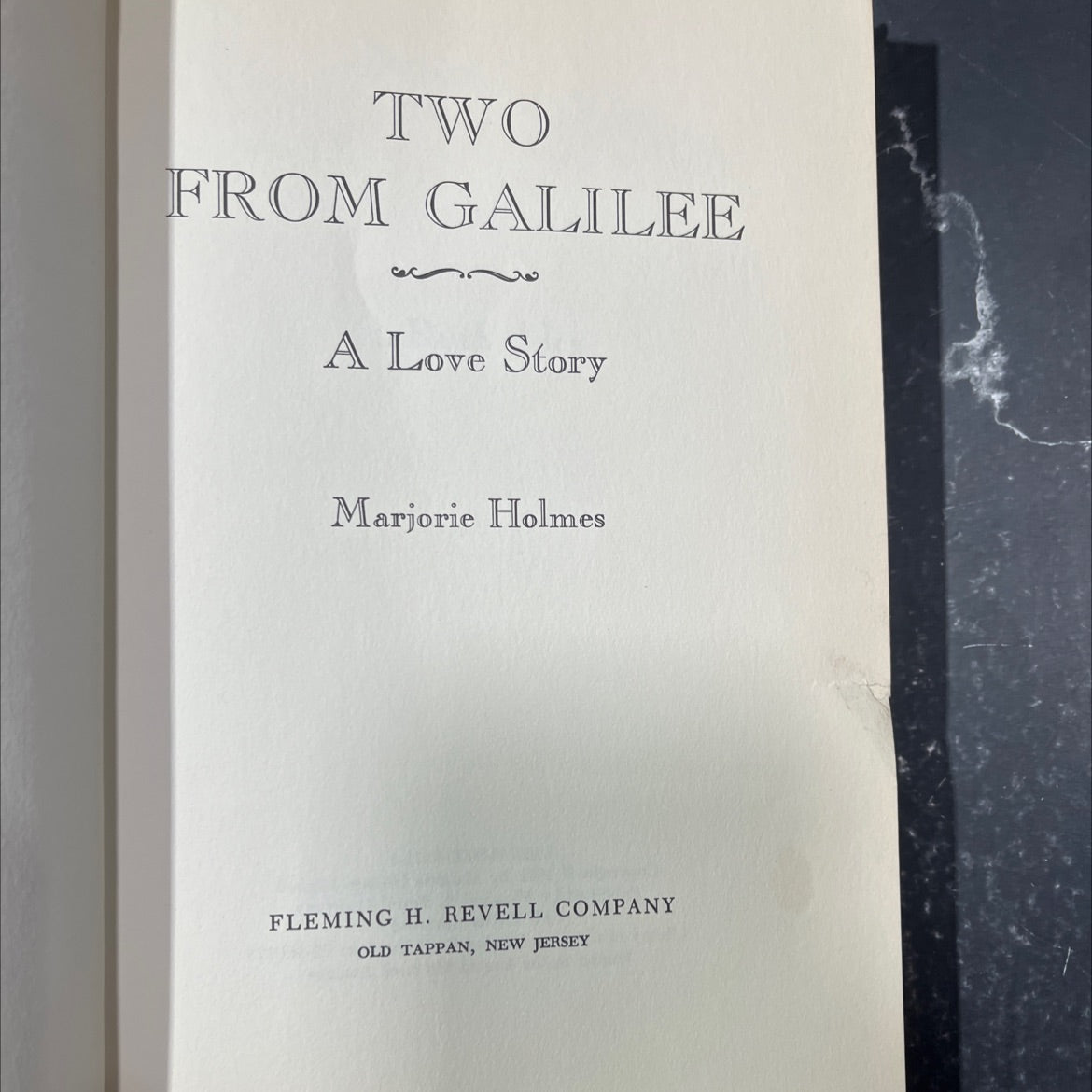 two from galilee a love story book, by Marjorie Holmes, 1972 Hardcover image 2