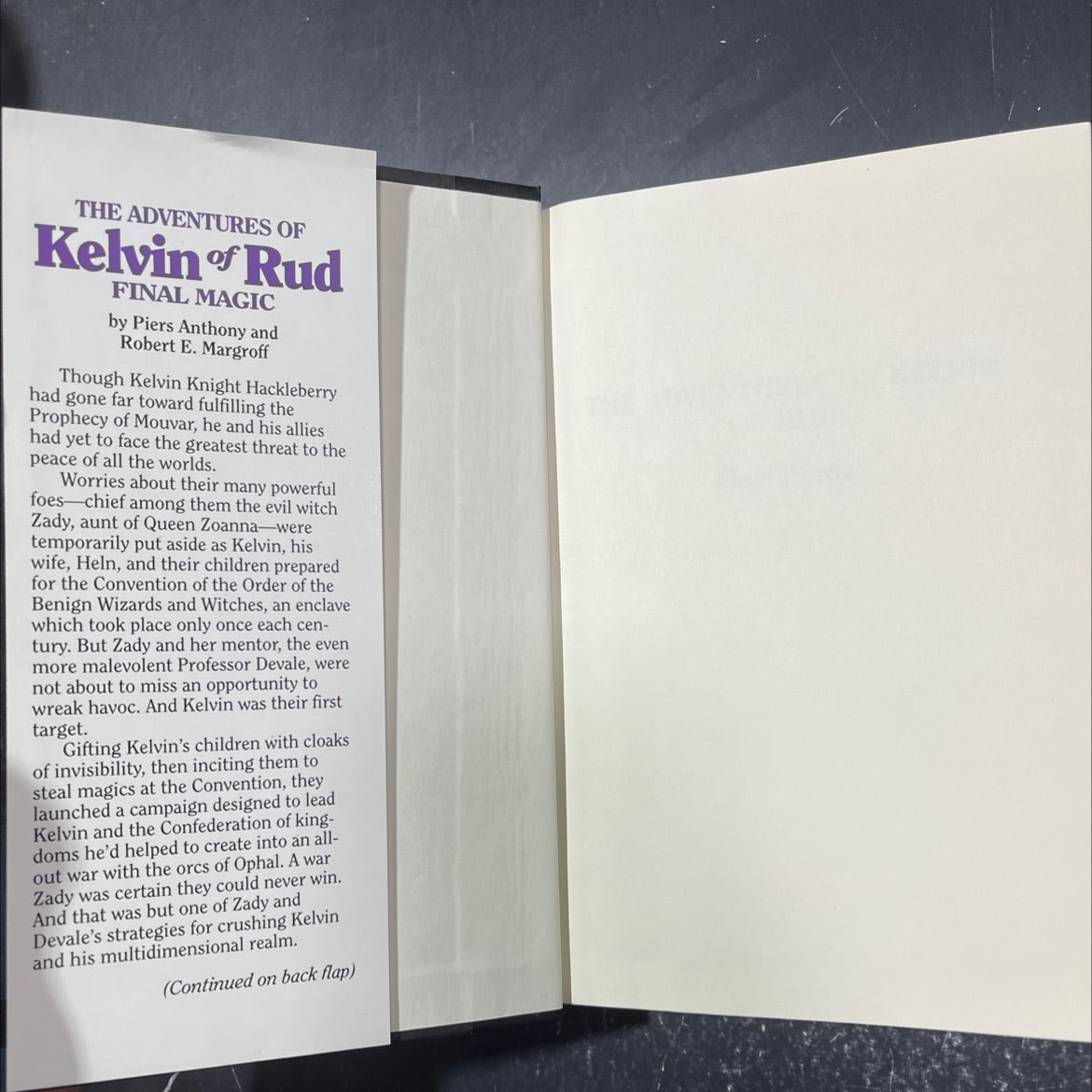 orc's opal mouvar's magic book, by piers anthony, robert e. margroff, 1992 Hardcover image 4