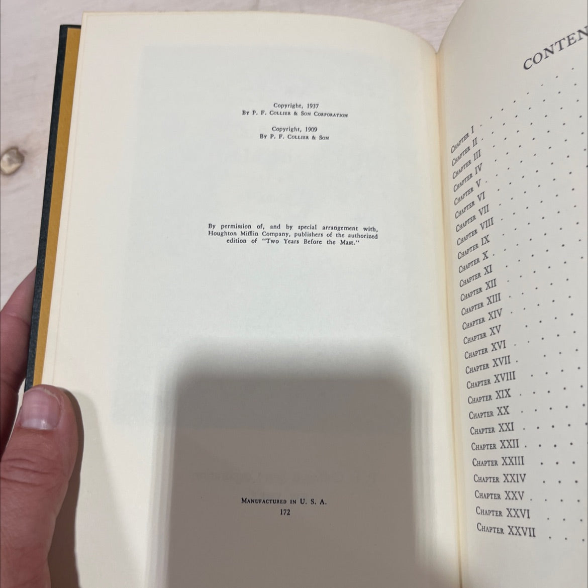 two years before the mast and twenty-four years after book, by r. h. dana, jr., 1937 Leather image 3