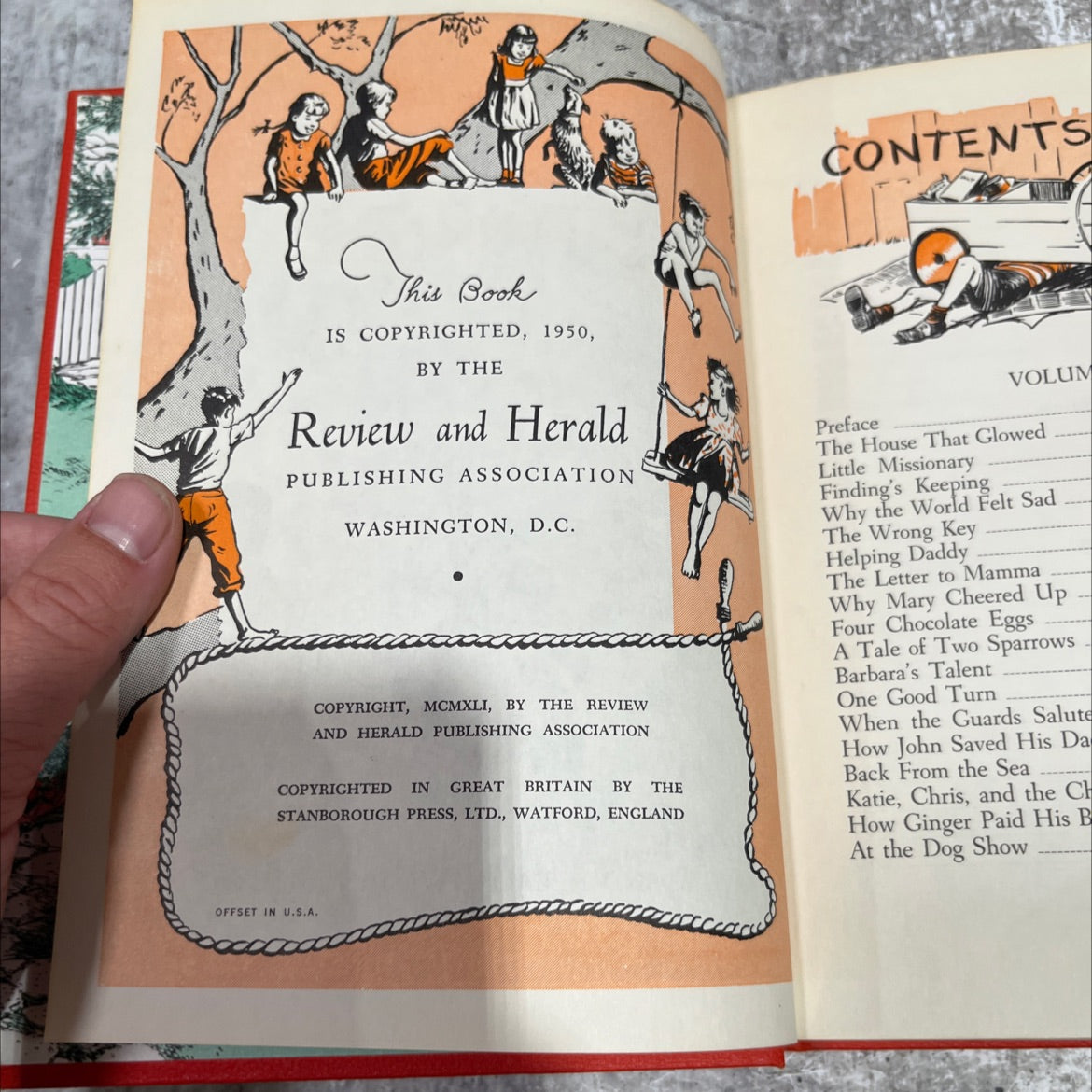 uncle arthur's bedtime stories volume four book, by arthur s. maxwell, 1950 Hardcover image 3