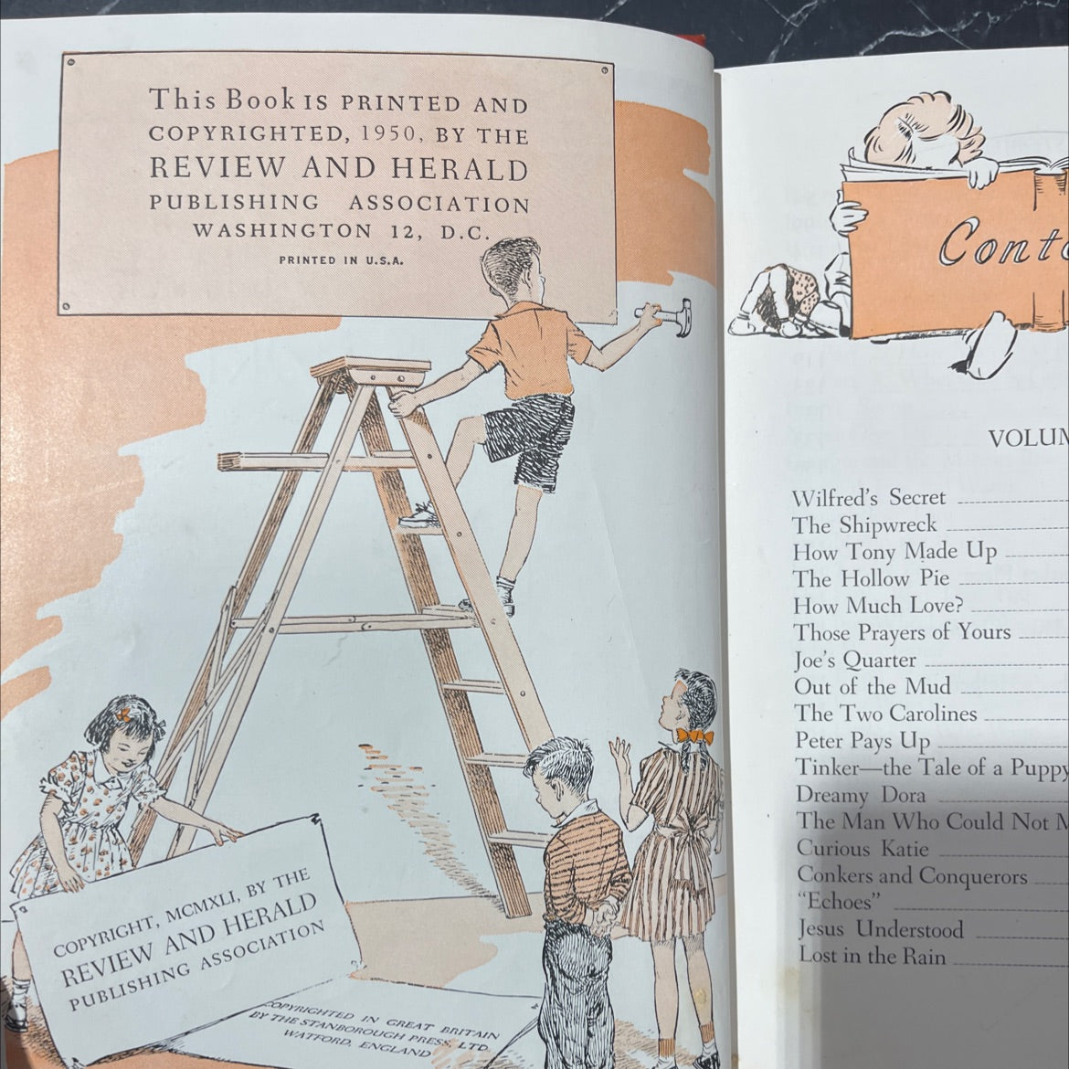 uncle arthur's bedtime stories volume one book, by arthur s. maxwell, 1950 Hardcover image 3