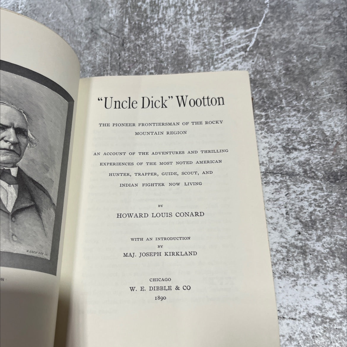 uncle dick wootton the pioneer frontiersman of the rocky mountain region book, by howard louis conard, 1890 Leather image 2