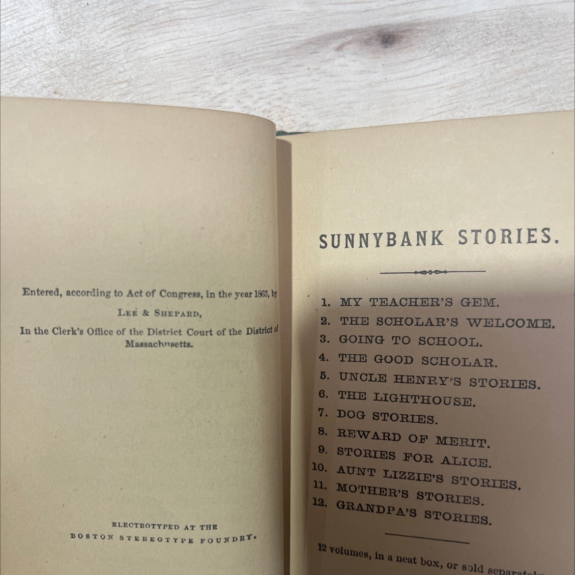 uncle henry's stories book, by unknown, 1863 Hardcover, Antique image 3