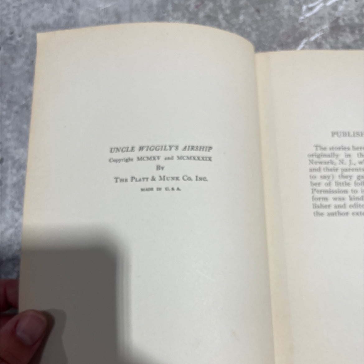 uncle wiggily's airship book, by howard r. garis, 1939 Hardcover image 3
