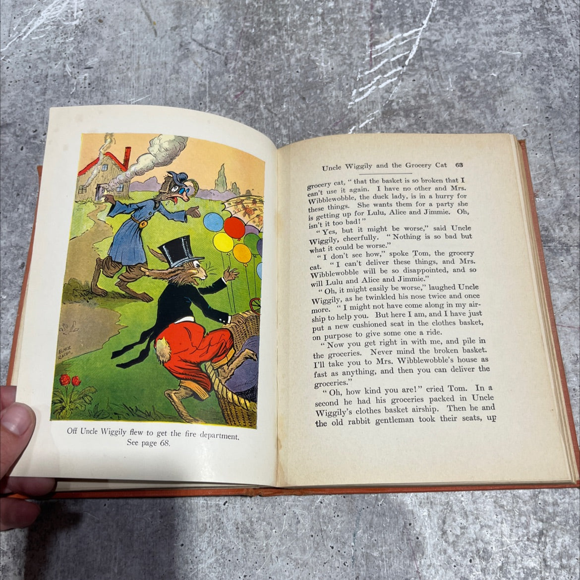 uncle wiggily's airship book, by howard r. garis, 1939 Hardcover image 4