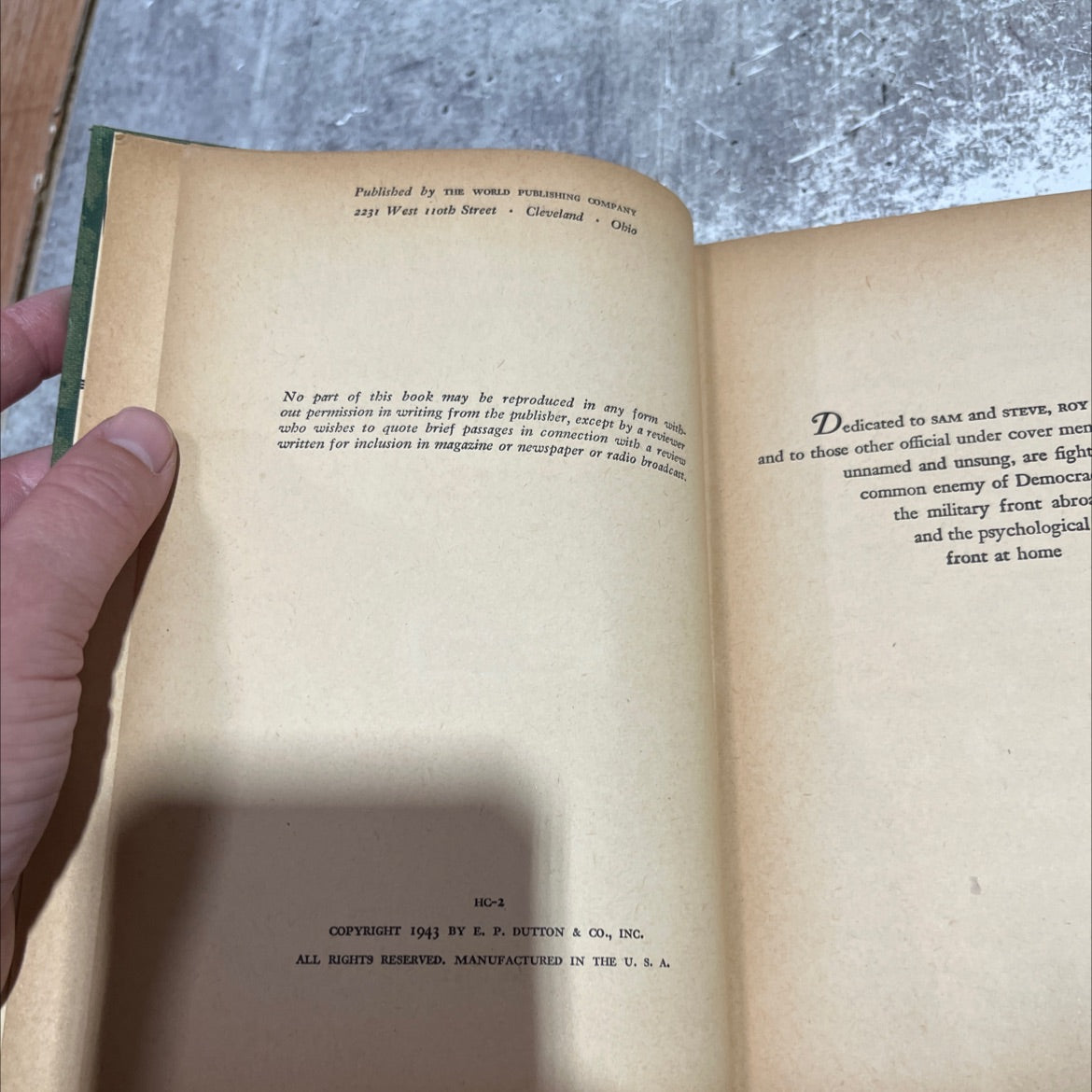 under cover book, by john roy carlson, 1943 Hardcover image 3