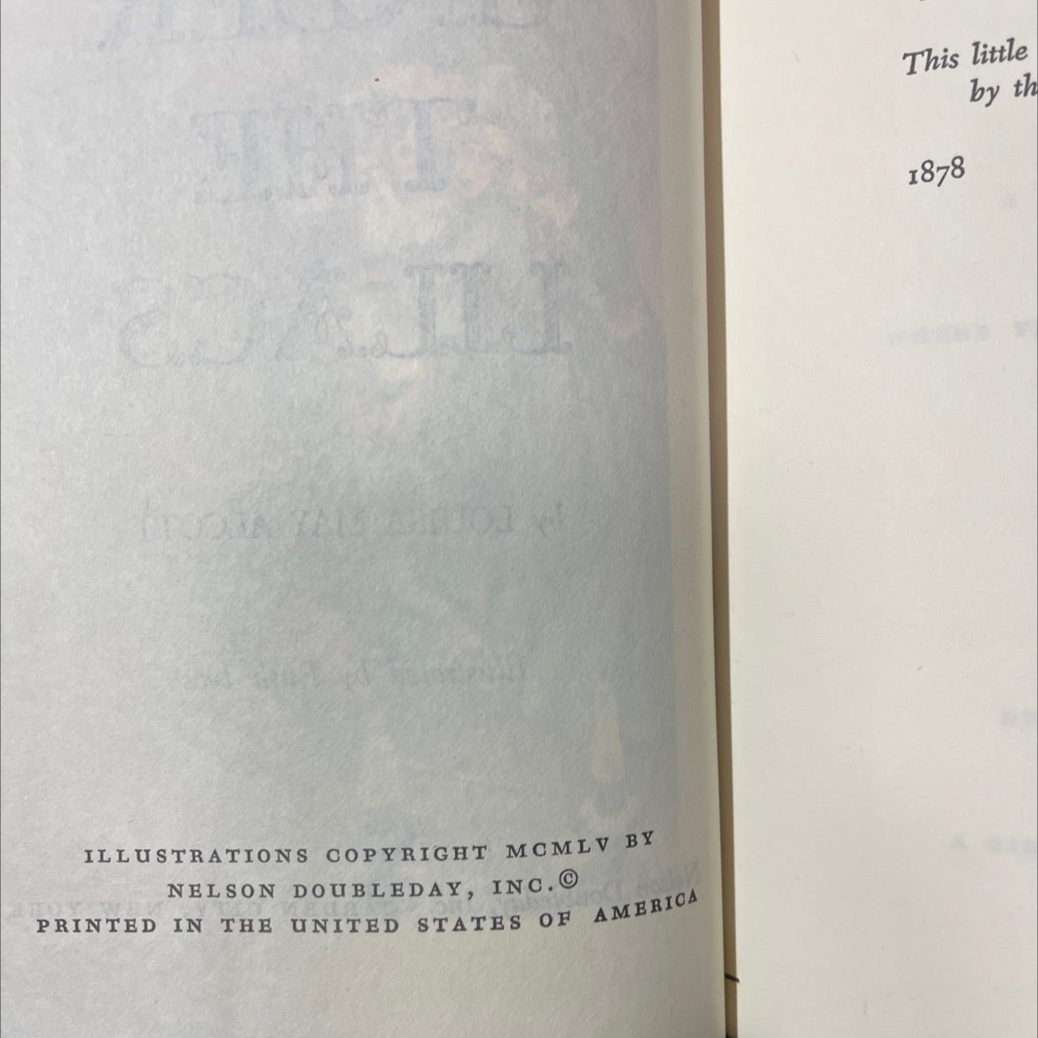 under the lilacs book, by louisa may alcott, 1955 Hardcover image 3