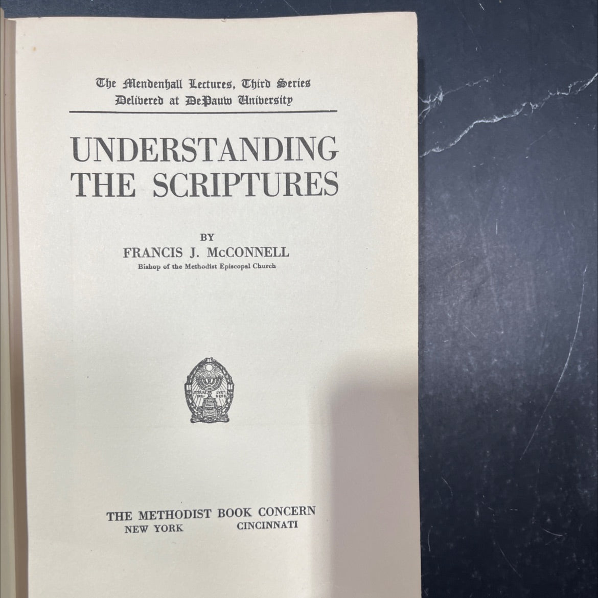 understanding the scriptures book, by francis j. mcconnell, 1917 Hardcover image 2