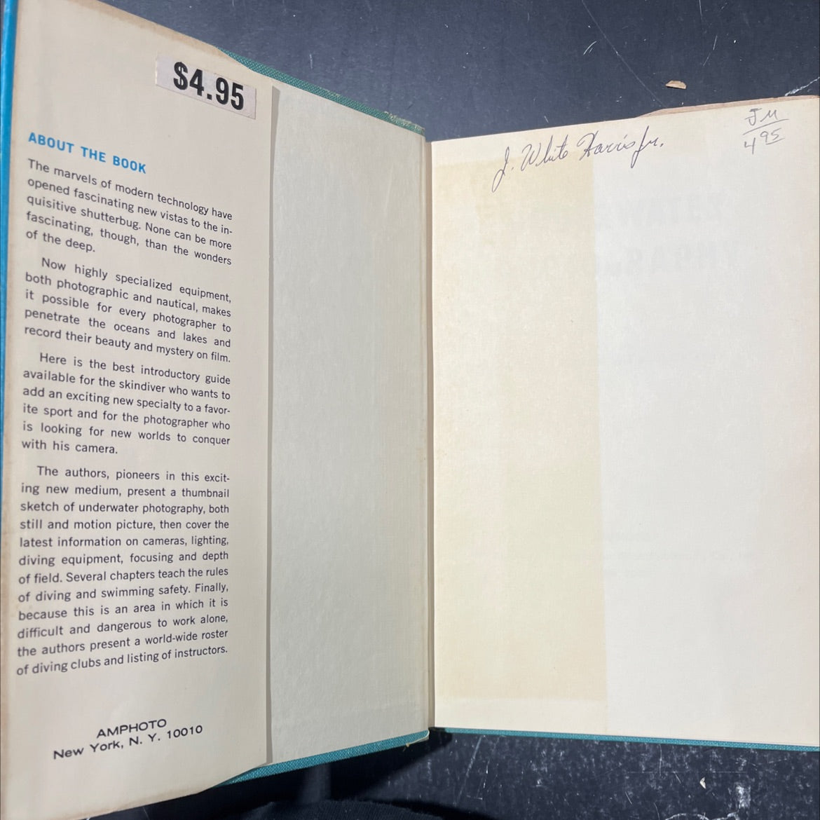 underwater photography book, by dimitri rebikoff and paul cherney, 1965 Hardcover image 4