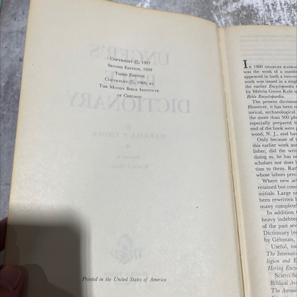 unger's bible dictionary book, by merrill f. unger, 1960 Hardcover image 3