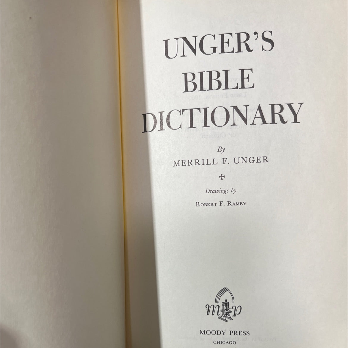 unger's bible dictionary book, by merrill f. unger, 1961 Hardcover image 2